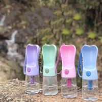 HKM-7412413 Portable Pet Water Bottle with Filter - 250ml, Leak-Proof Design for Dogs and Cats