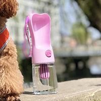 HKM-7412413 Portable Pet Water Bottle with Filter - 250ml, Leak-Proof Design for Dogs and Cats
