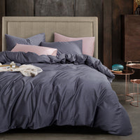 HKM-741267 Long-Staple Cotton 4-Piece Hotel Bedding Set in Solid Colors for 2m Beds