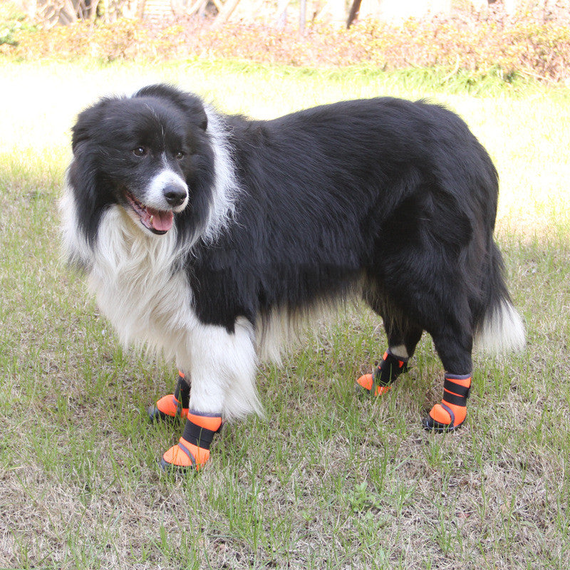 HKM-7413181 Non-Slip Outdoor Sports Dog Shoes with Soft Lycra Fabric and Micro-Elastic Straps