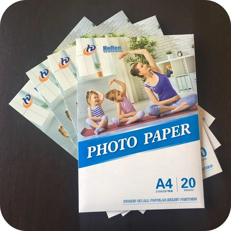 HKM-741395 A4 Size Inkjet High Glossy Photo Paper - 115g, 135g, 180g, 200g and 230g Options