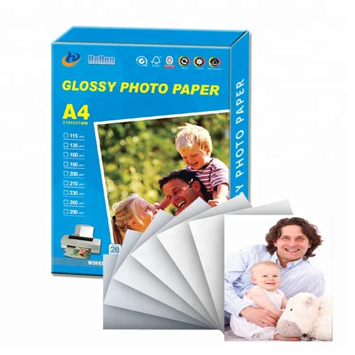 HKM-741395 A4 Size Inkjet High Glossy Photo Paper - 115g, 135g, 180g, 200g and 230g Options
