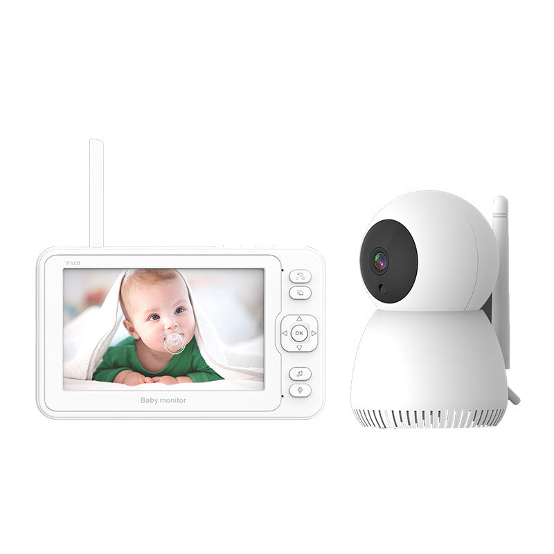 HKM-741459 5 Inch 1080P High-Definition Baby Monitor with Alarm and Infrared Support