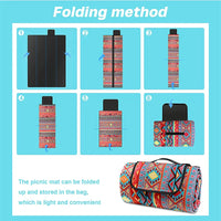 HKM-741459 Bohemian Style Waterproof Foldable Outdoor Camping and Picnic Mat Beach Blanket
