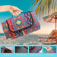 HKM-741459 Bohemian Style Waterproof Foldable Outdoor Camping and Picnic Mat Beach Blanket