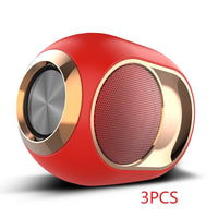 HKM-741587 Wireless TWS Subwoofer Speaker with Bluetooth 5.0, TF Card Reader, AUX Connection, and FM Radio