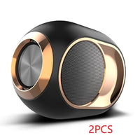 HKM-741587 Wireless TWS Subwoofer Speaker with Bluetooth 5.0, TF Card Reader, AUX Connection, and FM Radio