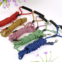 HKM-7416125 Adjustable Nylon Dog Tracking Rope - Multiple Lengths & Colors Available