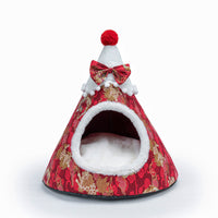 HKM-7416381 Three-Dimensional Christmas-Themed Pet Nest with Soft Sponge Padding in Various Sizes