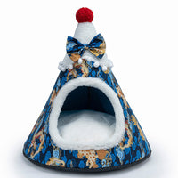 HKM-7416381 Three-Dimensional Christmas-Themed Pet Nest with Soft Sponge Padding in Various Sizes
