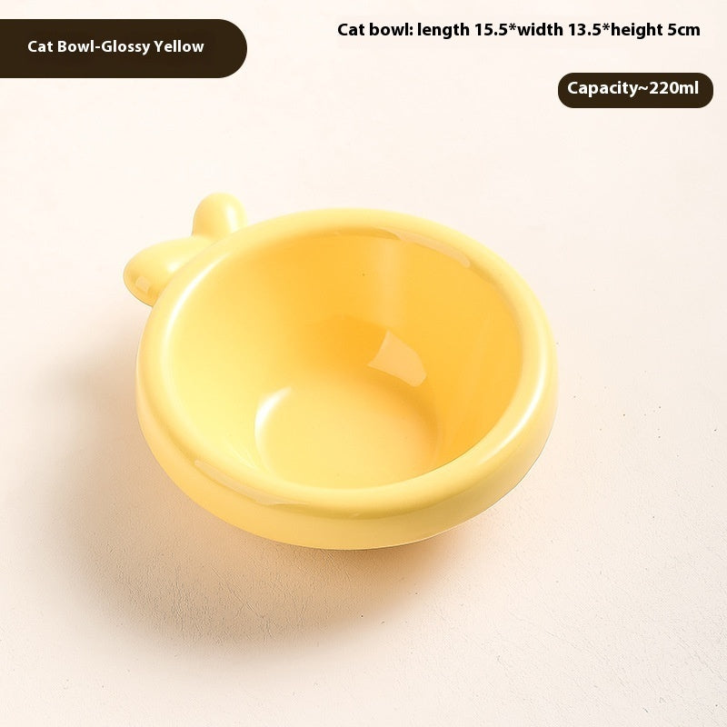 HKM-7418301 Ceramic Cat and Dog Water Bowl in Various Colors and Designs