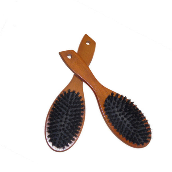 HKM-741843 Brown Lotus Hemu Full Pig Mane Comb - Light Brown, 36cm x 17cm