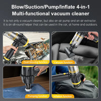 HKM-741843 Portable 4-in-1 Vacuum Cleaner with Integrated Blowing and Suction for Easy Dust Removal
