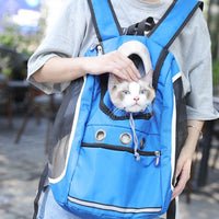 HKM-7418557 Pet Outing Backpack with Oxford Cloth and Breathable Mesh, Medium Softness