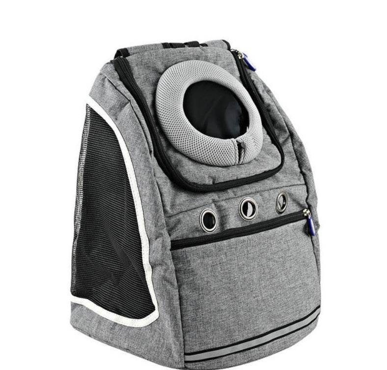 HKM-7418557 Pet Outing Backpack with Oxford Cloth and Breathable Mesh, Medium Softness