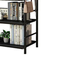 HKM-741971 Multifunctional 40cm Iron Bookcase - Easy Assembly Luxury Storage Unit