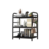 HKM-741971 Multifunctional 40cm Iron Bookcase - Easy Assembly Luxury Storage Unit