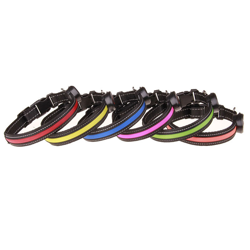 HKM-742099 Luminous Dog Collar - Adjustable Telescopic Ranges from 28CM to 60CM