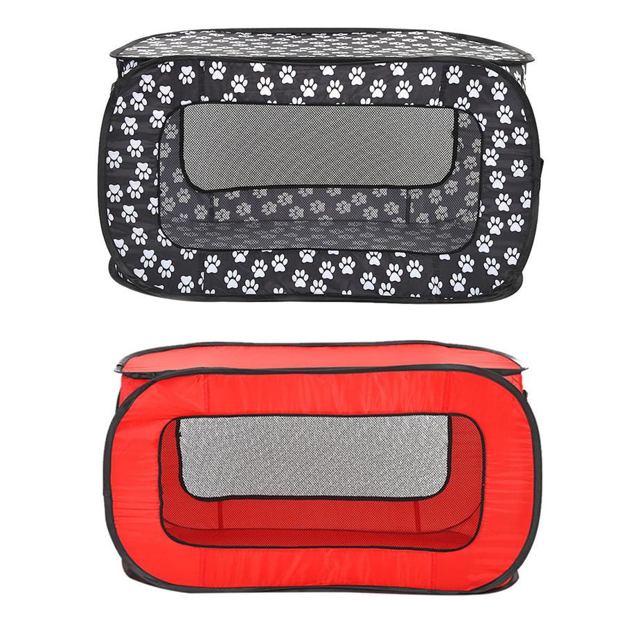 HKM-742419 Small to Medium Pet Cage - Portable Folding Pet Fence with Easy Storage