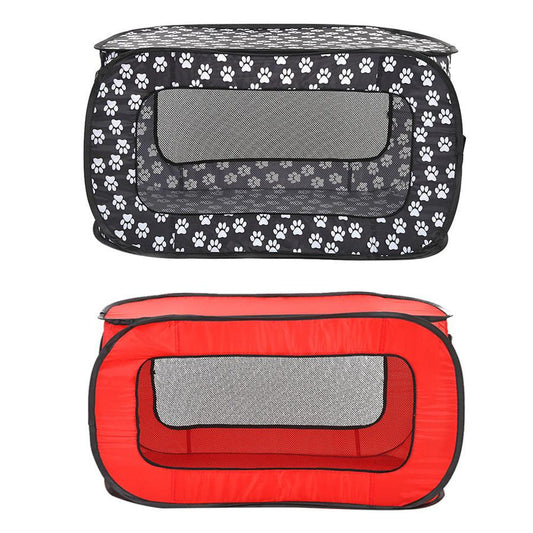HKM-742419 Small to Medium Pet Cage - Portable Folding Pet Fence with Easy Storage