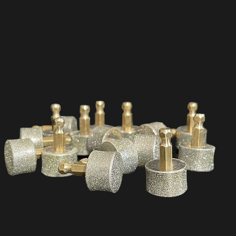 HKM-7425853 Pet Nail Grinding Head with Copper Handle ¨C 60 & 80 Mesh Diamond Trimming Tool