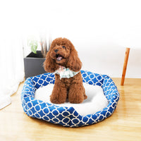 HKM-7426109 Cozy Deerskin Velvet Pet Nest for Medium to Large Dogs - Washable and Durable