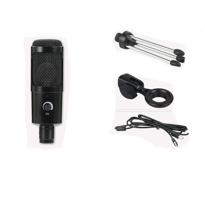 HKM-742611 Condenser Microphone for Computer and Live Recording - Super-Cardioid, Wireless, 7.1 Channel, 135mm Dimension