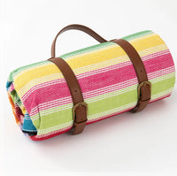 HKM-742611 Large Waterproof Picnic Mat - Thick, Roll-Up, Padded Outdoor Blanket for Beach and Outdoor Use