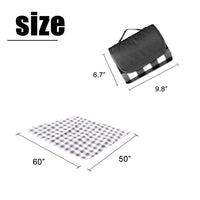 HKM-742611 Large Waterproof Picnic Mat - Thick, Roll-Up, Padded Outdoor Blanket for Beach and Outdoor Use
