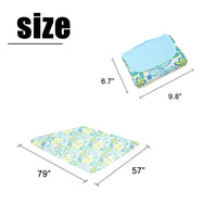 HKM-742611 Large Waterproof Picnic Mat - Thick, Roll-Up, Padded Outdoor Blanket for Beach and Outdoor Use