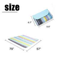 HKM-742611 Large Waterproof Picnic Mat - Thick, Roll-Up, Padded Outdoor Blanket for Beach and Outdoor Use