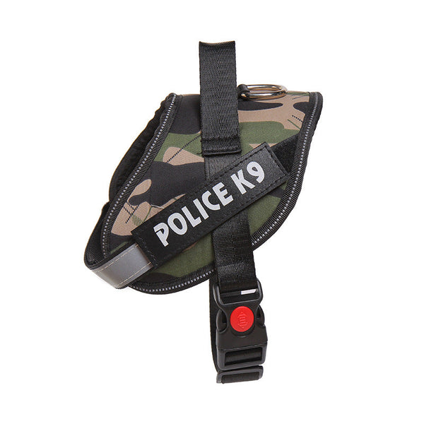 HKM-7427133 Reflective Dog Vest Harness with Safety Button for Small to Large Breeds
