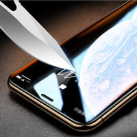 HKM-742803 Tempered Glass Screen Protector for iPhone - HD Clear, Anti-Scratch, Anti-Fingerprint Film