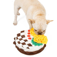 HKM-7428669 Soft Polar Fleece Dog Birthday Cake Sniffing Pad with Suction Cup and Washable Design