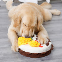 HKM-7428669 Soft Polar Fleece Dog Birthday Cake Sniffing Pad with Suction Cup and Washable Design
