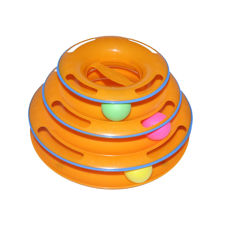 HKM-742867 Spray-painted cat three-layer play plate