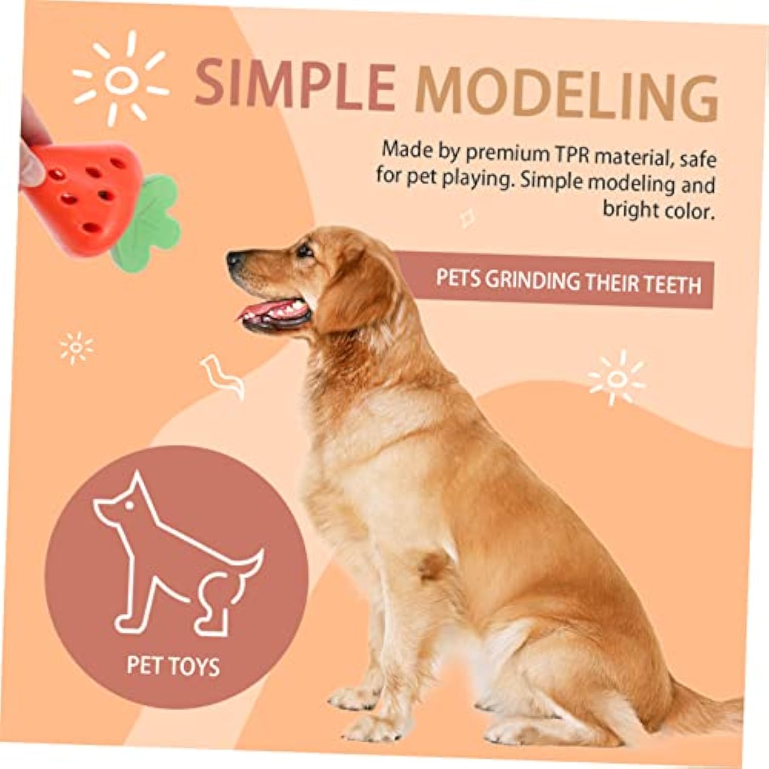 HKM-7429309 Teething Toy for Small Dogs - Chewy Design for Oral Health and Comfort