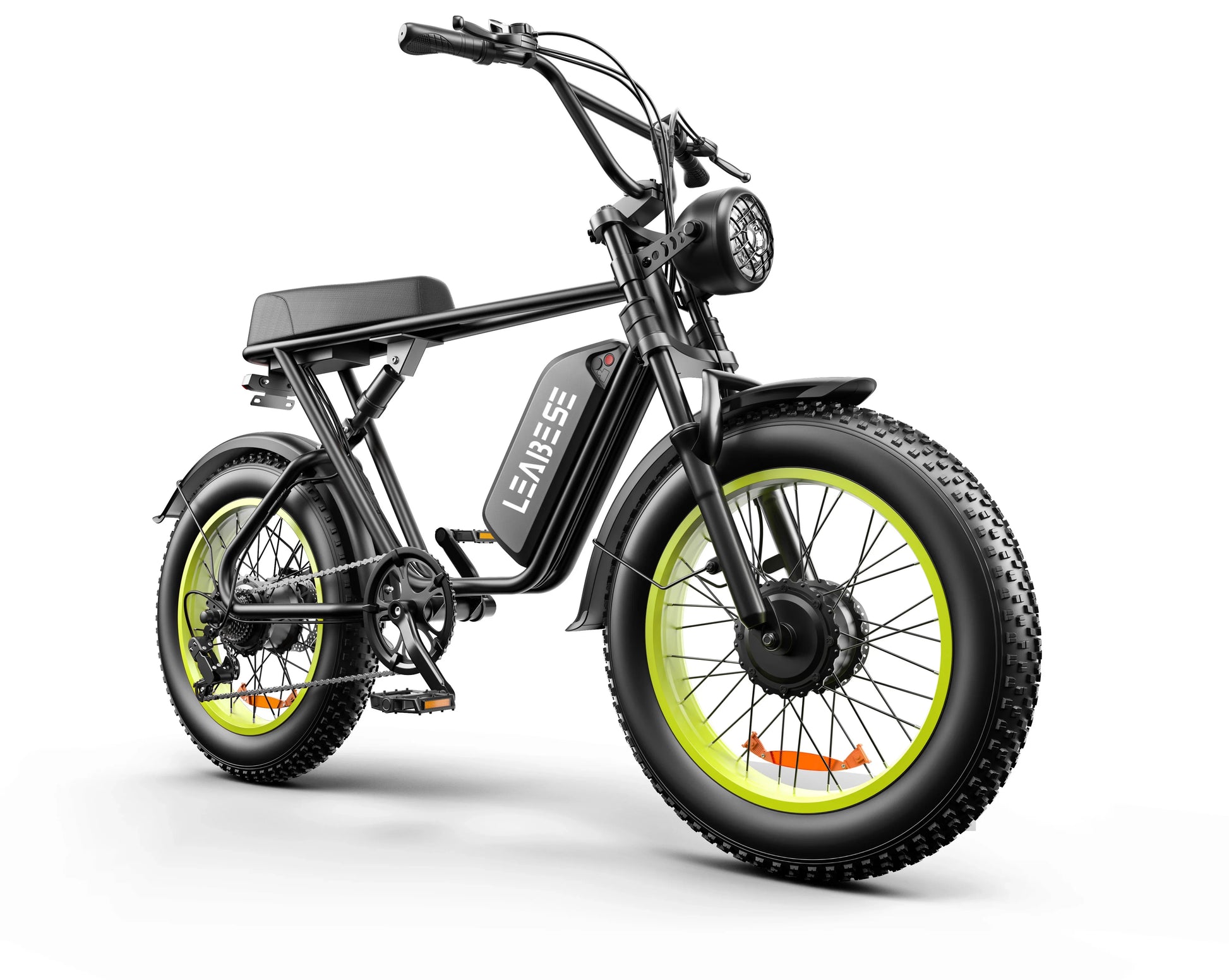 HKM-743187 48V 2000W Electric Hybrid Mountain Bike with 7-Speed Gears and 20" Fat Tires