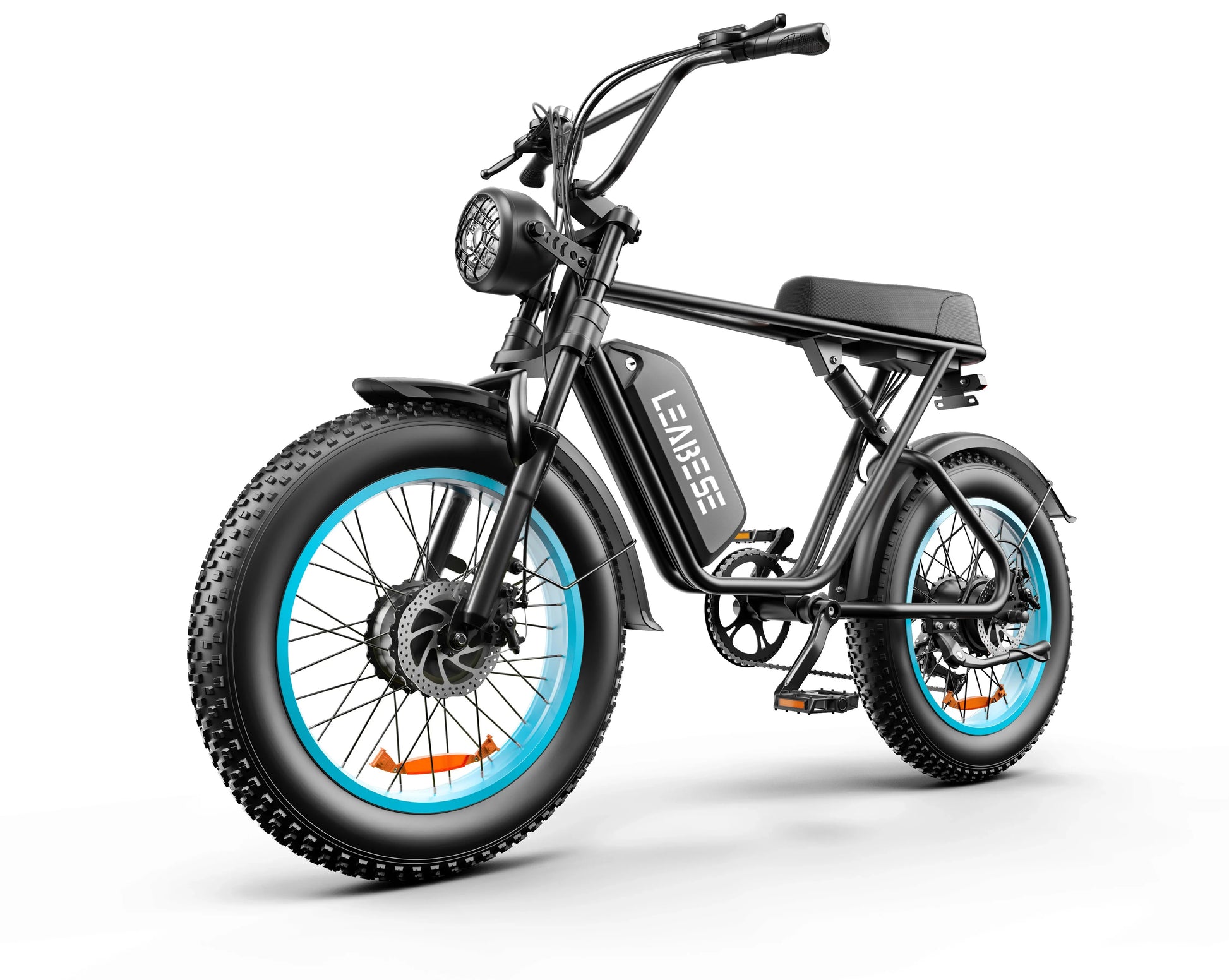HKM-743187 48V 2000W Electric Hybrid Mountain Bike with 7-Speed Gears and 20" Fat Tires
