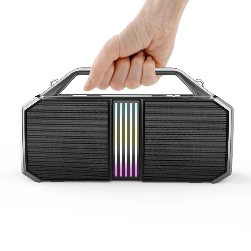 HKM-743251 100W Wireless Portable Bluetooth Speaker with Subwoofer and IPX6 Waterproof Design