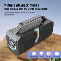 HKM-743251 100W Wireless Portable Bluetooth Speaker with Subwoofer and IPX6 Waterproof Design