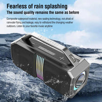 HKM-743251 100W Wireless Portable Bluetooth Speaker with Subwoofer and IPX6 Waterproof Design