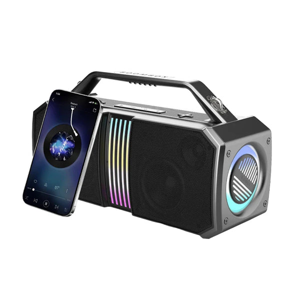 HKM-743251 100W Wireless Portable Bluetooth Speaker with Subwoofer and IPX6 Waterproof Design