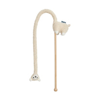HKM-7432893 Interactive Plush Alpaca Cat Teaser Toy with Cat Sound Effect