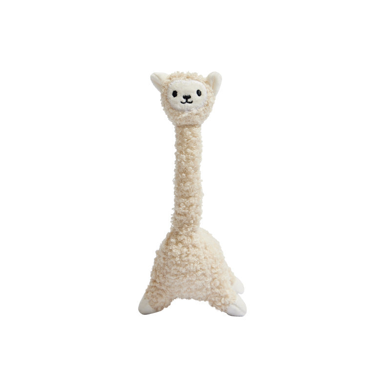 HKM-7432893 Interactive Plush Alpaca Cat Teaser Toy with Cat Sound Effect