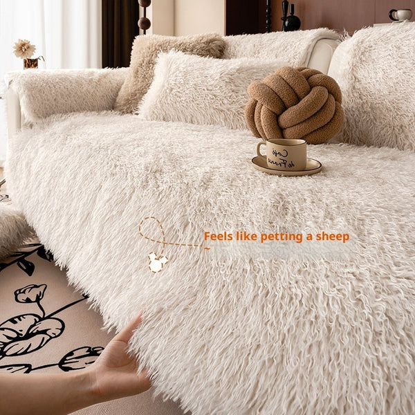 HKM-743315 Thick Plush Sofa Cushion for Autumn and Winter in Various Sizes and Colors