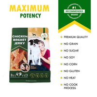 HKM-7433661 All-Natural Chicken Jerky Dog Treats - Grain-Free, High Protein, Soft Chews for Dogs