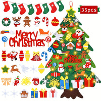 HKM-743379 Felt Holiday Tree or Snowman Decoration for Versatile Seasonal Home and Office Decor