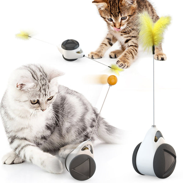 HKM-7434429 Pet Tumbler Teaser Toy in Classic Colors for Cats and Small Pets