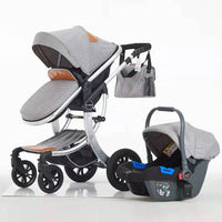 HKM-3743443 4-in-1 Luxury Baby Stroller with Versatile Features for Comfort and Convenience